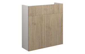 Eden 600mm Slim Basin Unit - Havana Oak (Grey Cab)